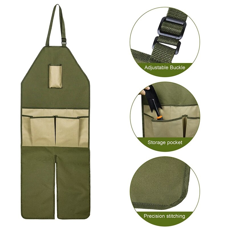 Full-Body Garden Work Apron with Pockets