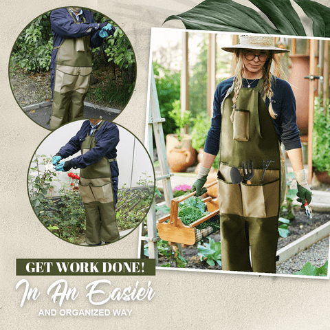 Full-Body Garden Work Apron with Pockets
