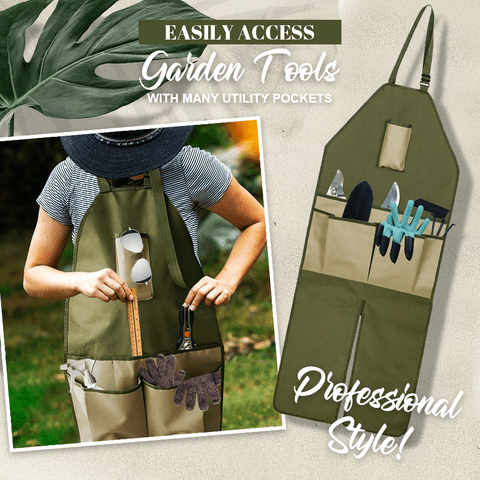 Full-Body Garden Work Apron with Pockets