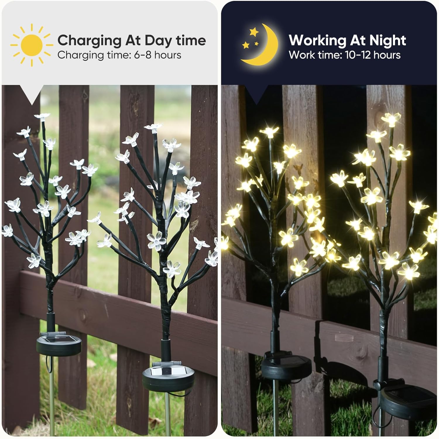 Cherry Blossom Solar LED Tree Lights