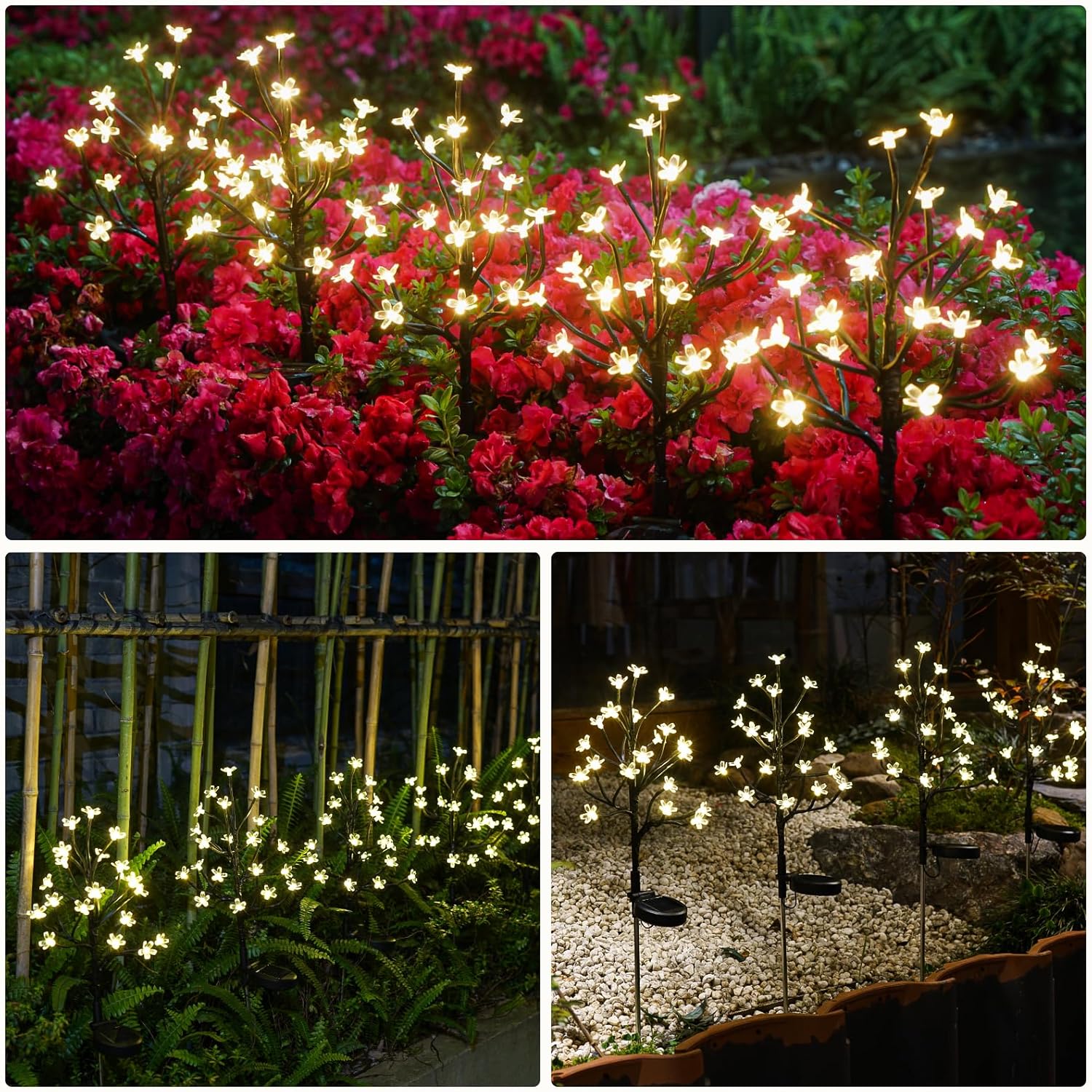 Cherry Blossom Solar LED Tree Lights