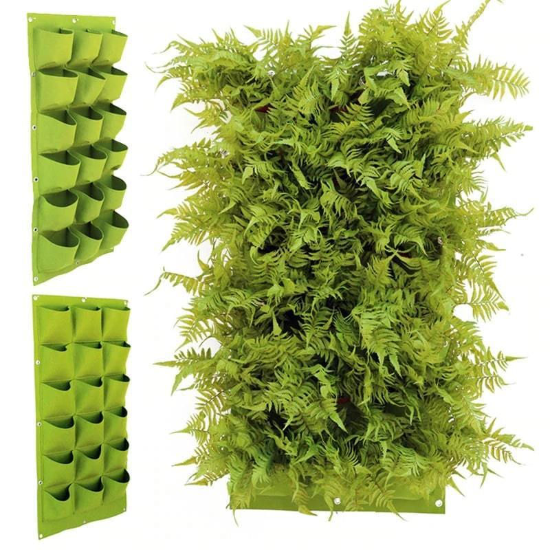 Wall-Mounted Vertical Garden Grow Pockets