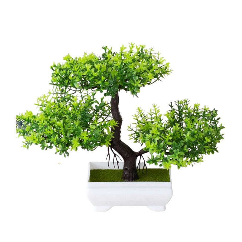Faux Bonsai Tree in Ceramic Pot