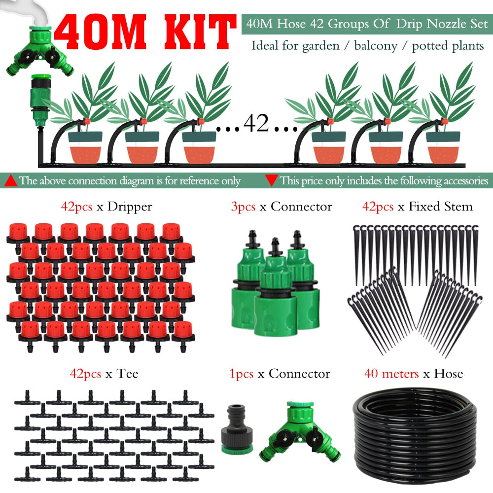 Complete Garden Drip Irrigation Kit