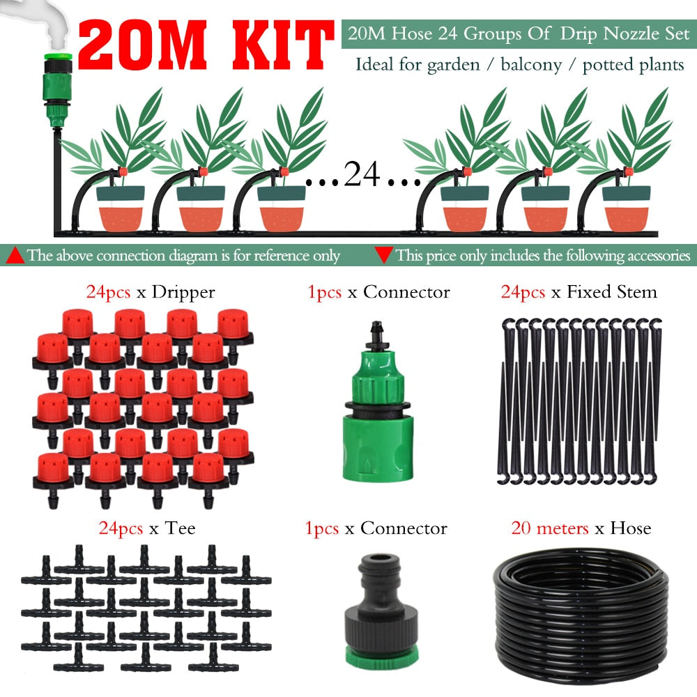 Complete Garden Drip Irrigation Kit