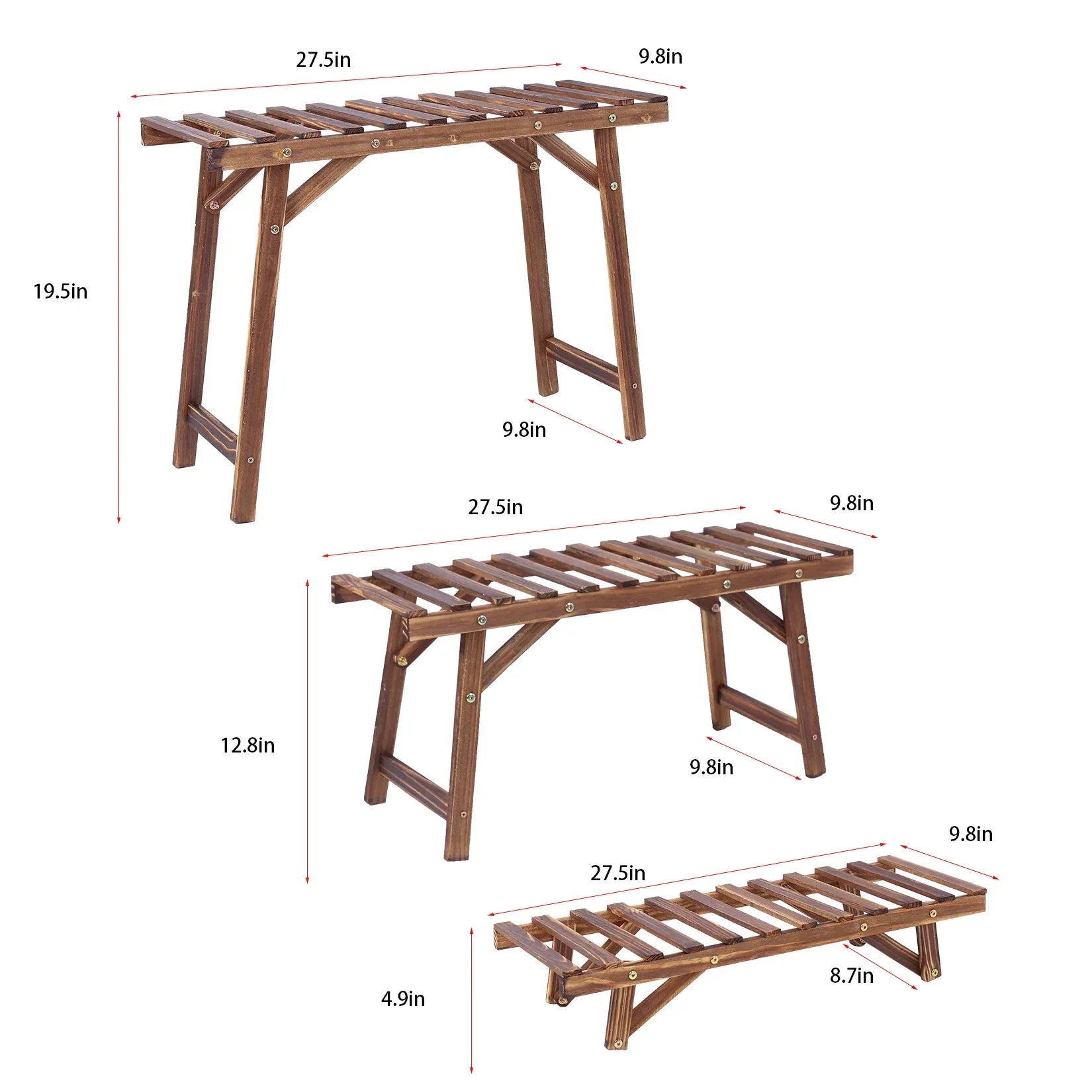 3-Tier Metal Plant Display Stand