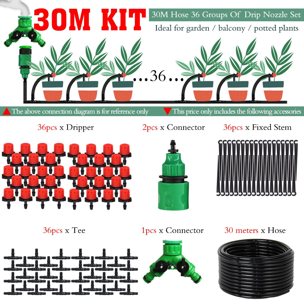 Complete Garden Drip Irrigation Kit