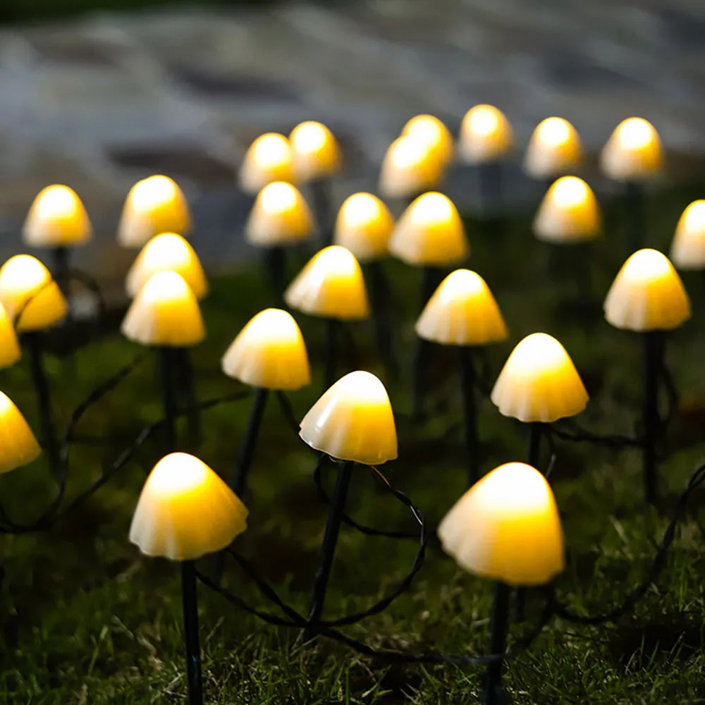 Solar Mushroom Garden Stake Light
