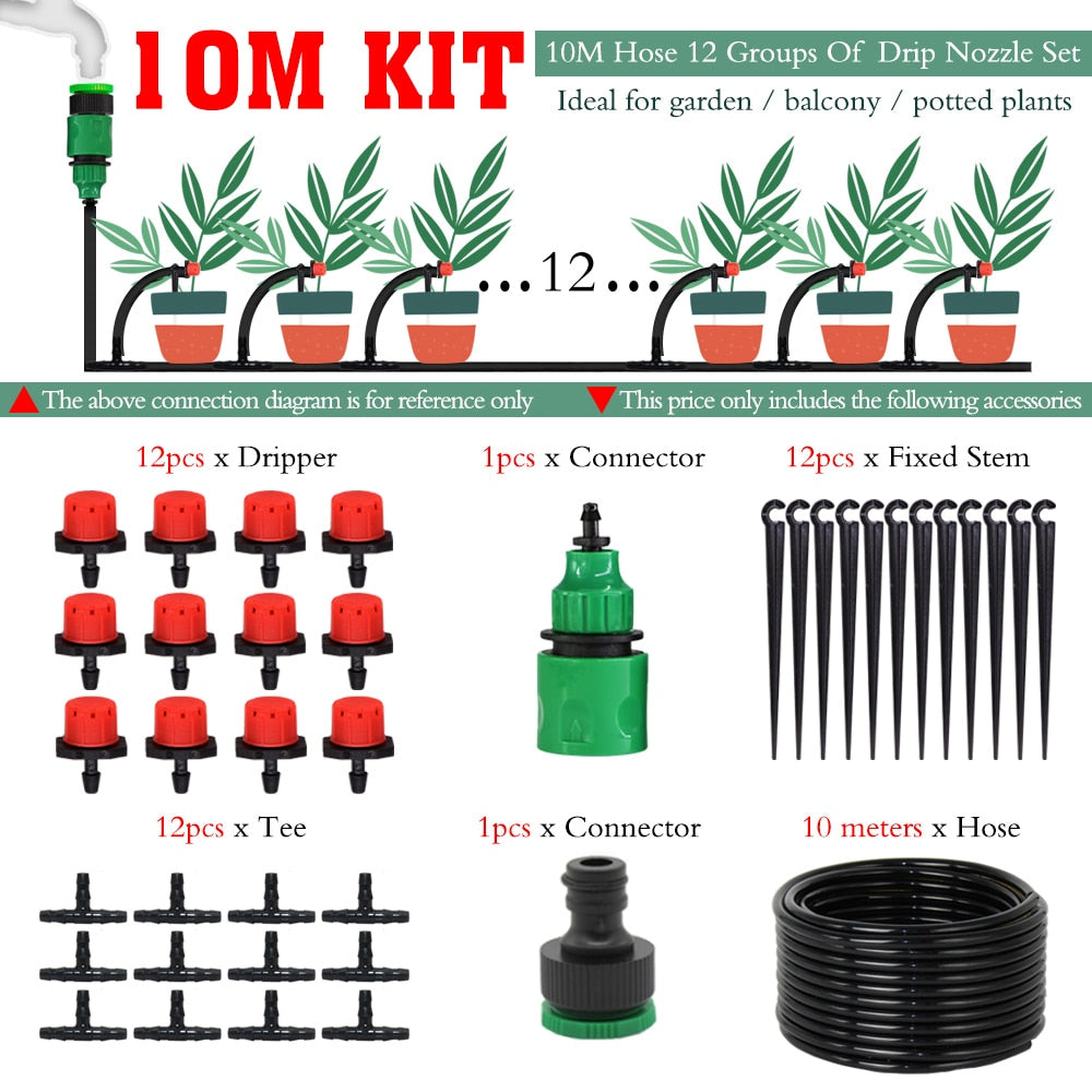 Complete Garden Drip Irrigation Kit