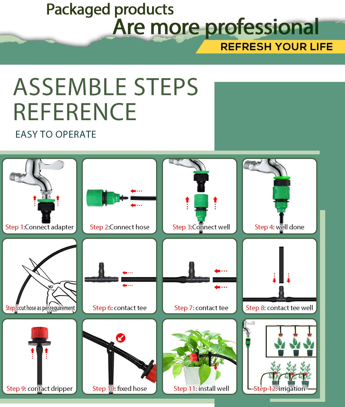 Complete Garden Drip Irrigation Kit