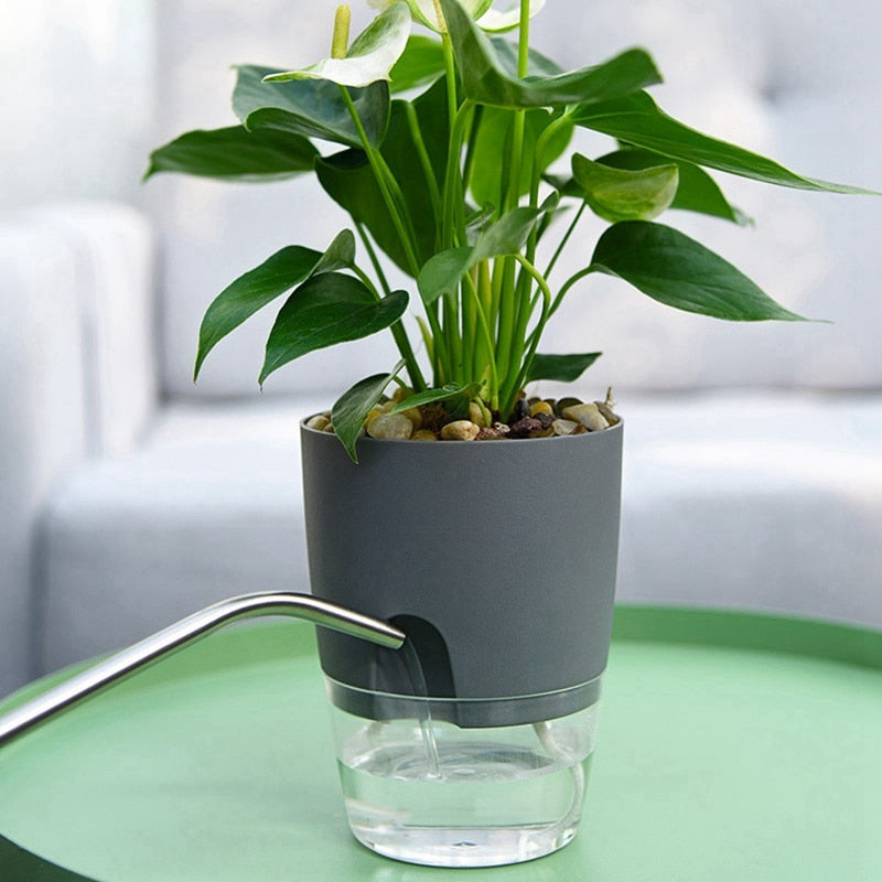 Self-Watering Planter Set (3 Pieces) with Automatic Irrigation