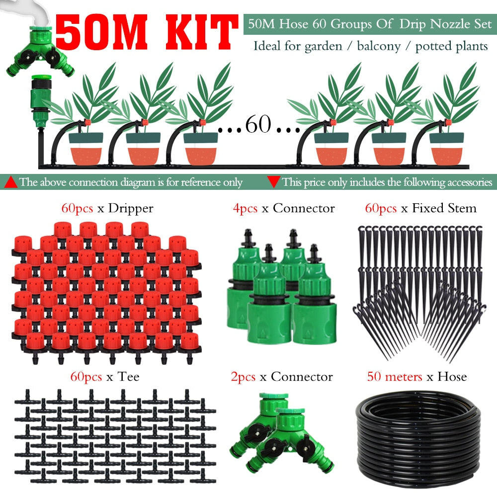 Complete Garden Drip Irrigation Kit