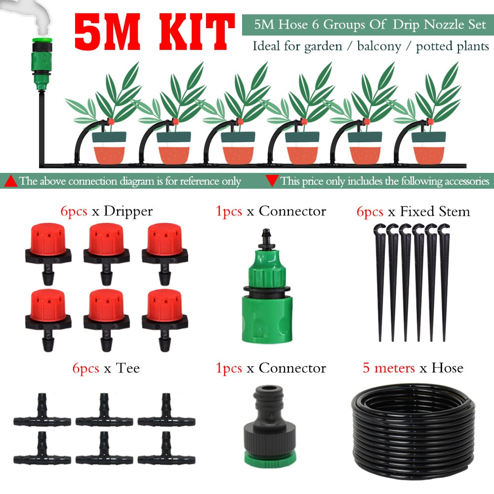 Complete Garden Drip Irrigation Kit