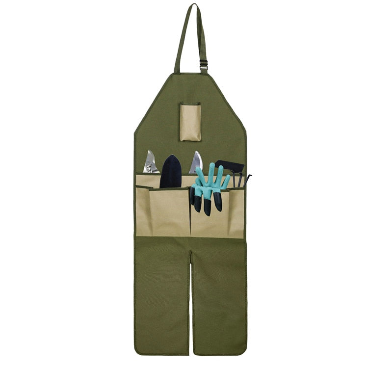 Full-Body Garden Work Apron with Pockets