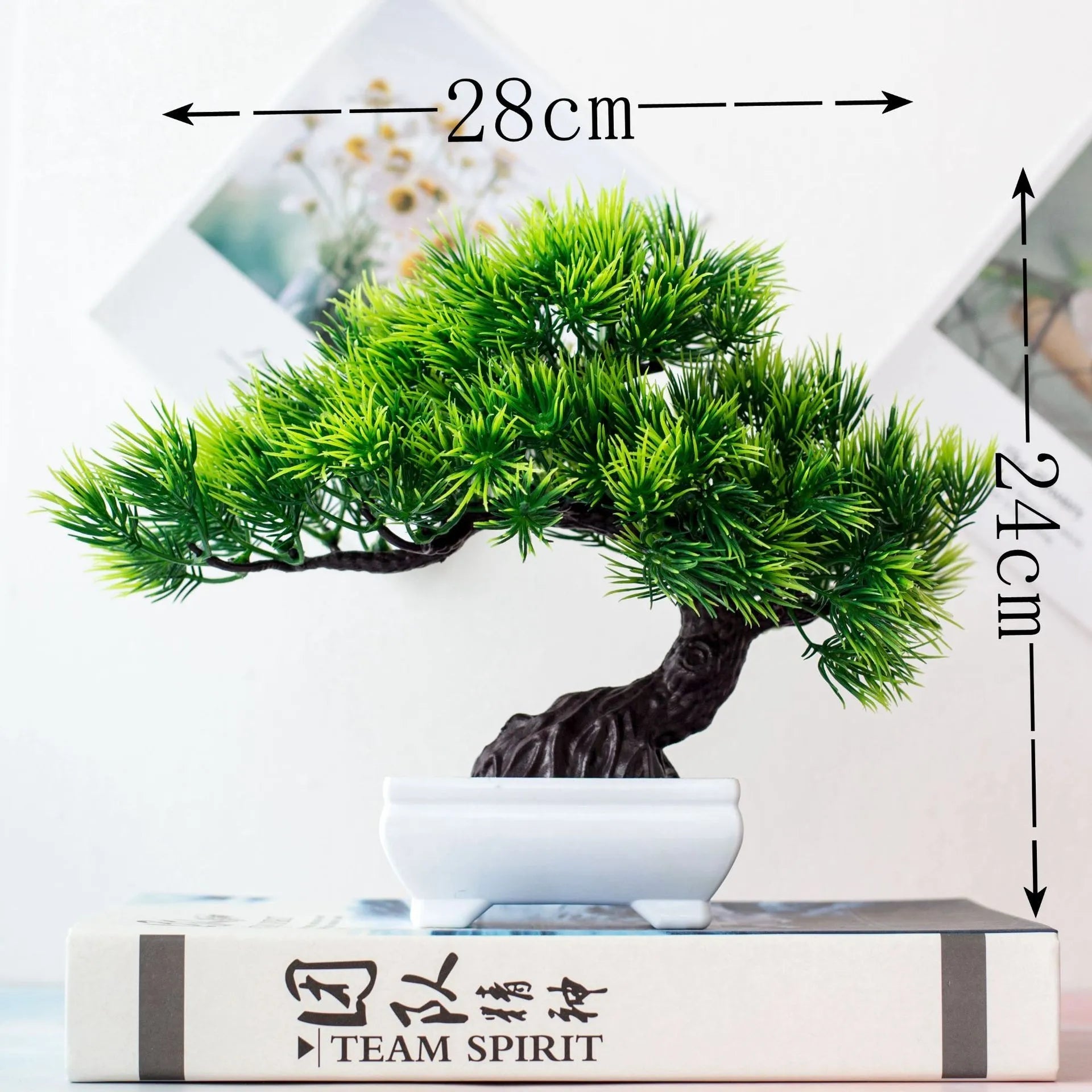 Faux Bonsai Tree in Ceramic Pot