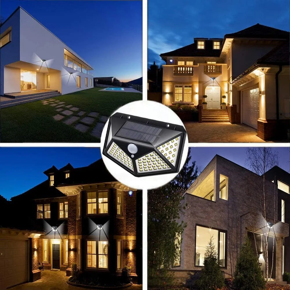 Solar Motion Sensor Outdoor Wall Lamp