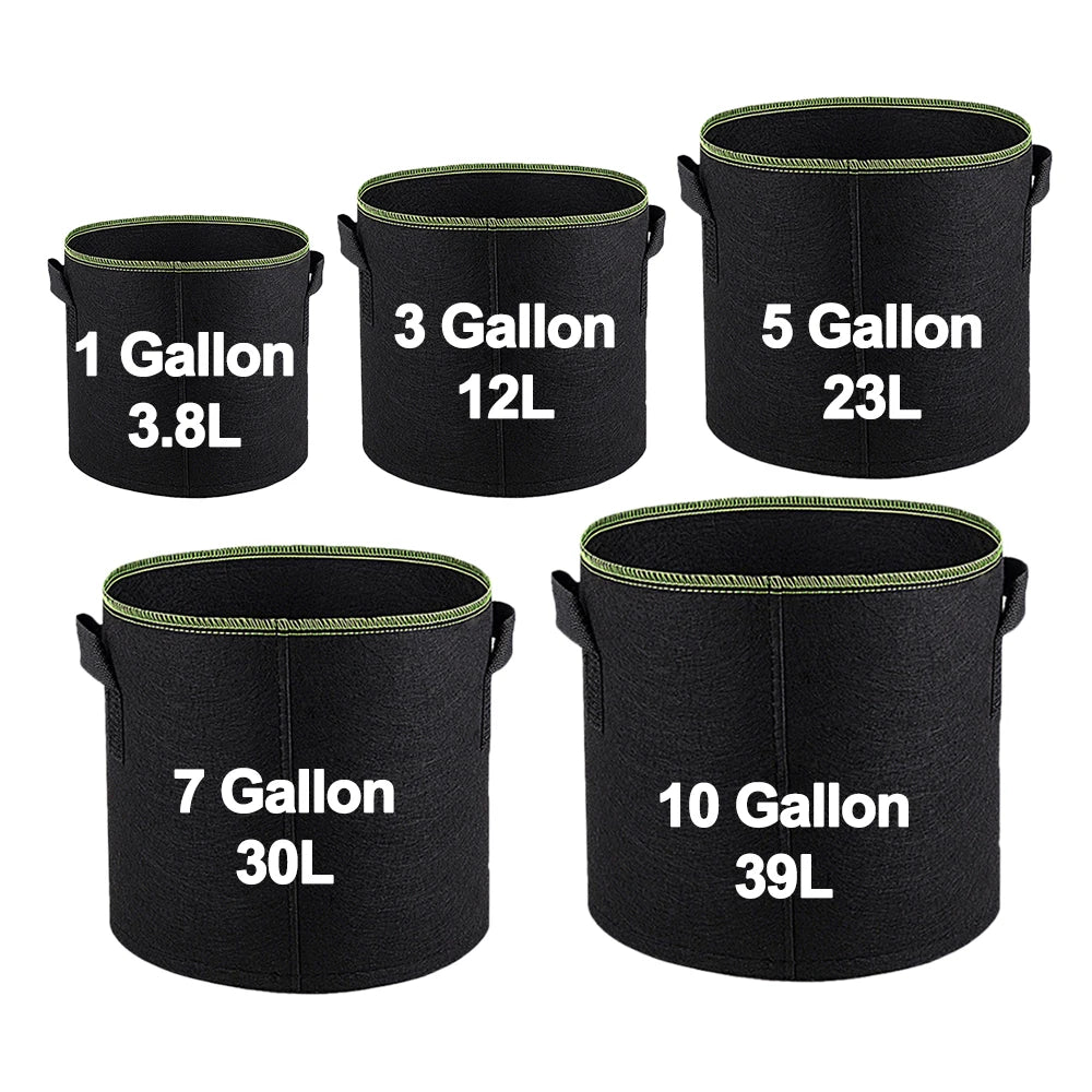Breathable Fabric Grow Pots with Handles