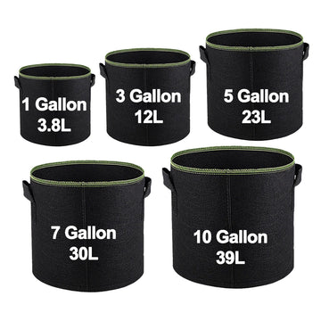 Breathable Fabric Grow Pots with Handles