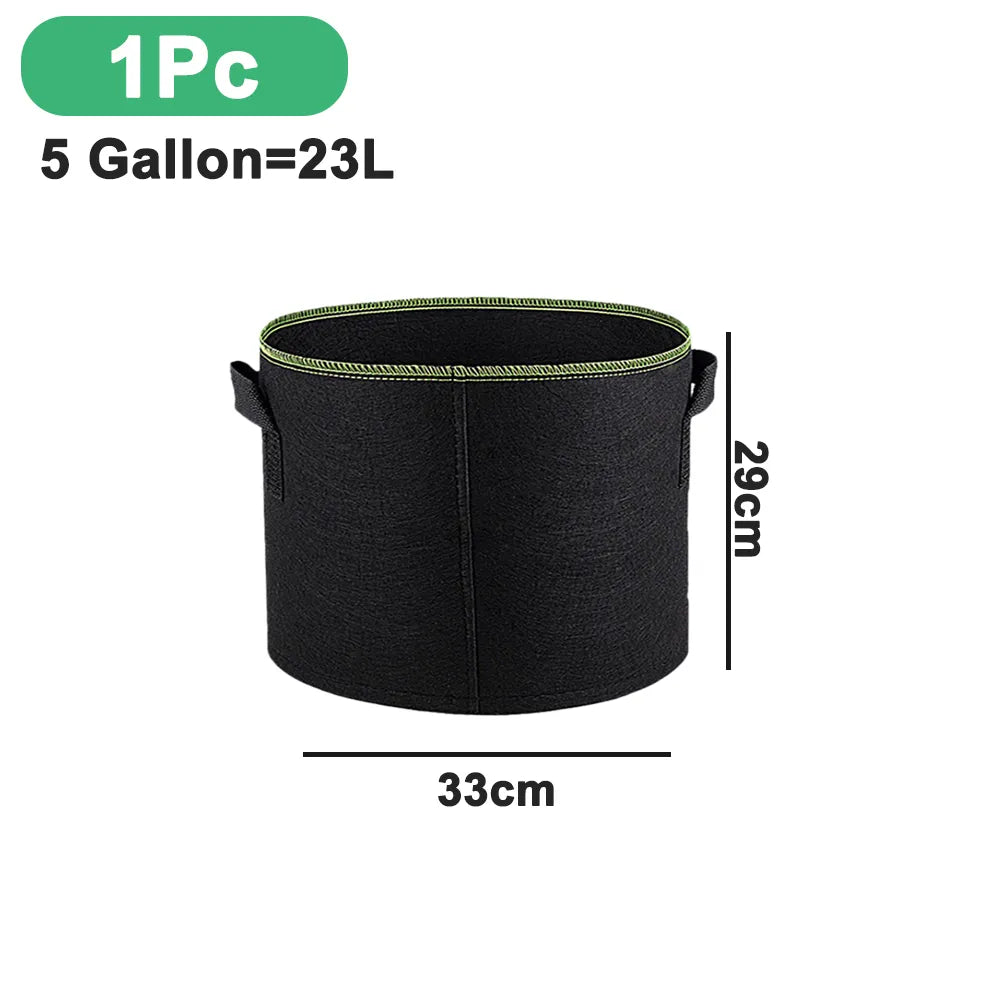 Breathable Fabric Grow Pots with Handles