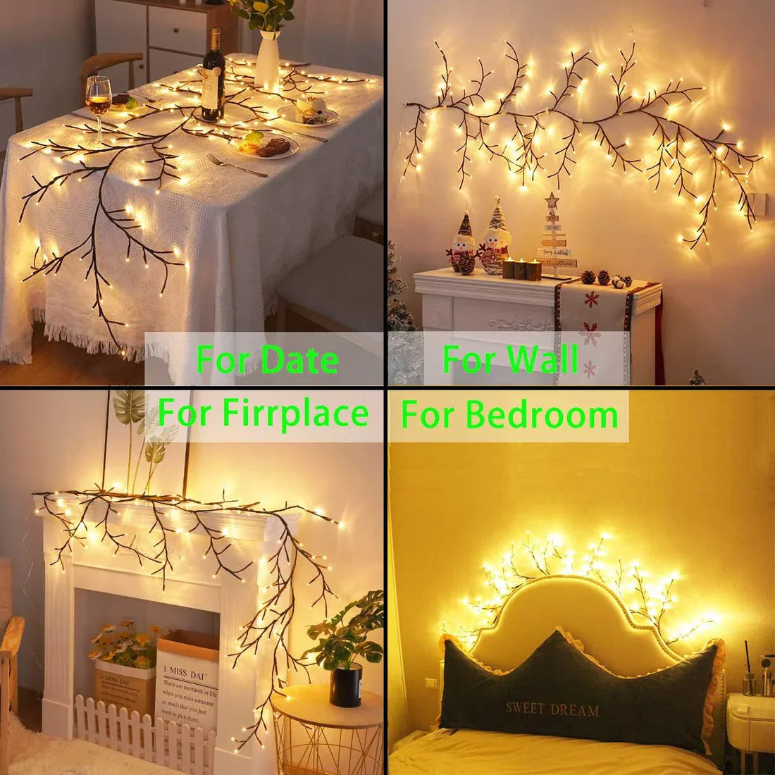 Flexible Willow Branch LED Vine Lights