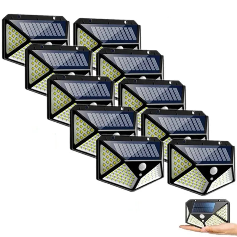 Solar Motion Sensor Outdoor Wall Lamp