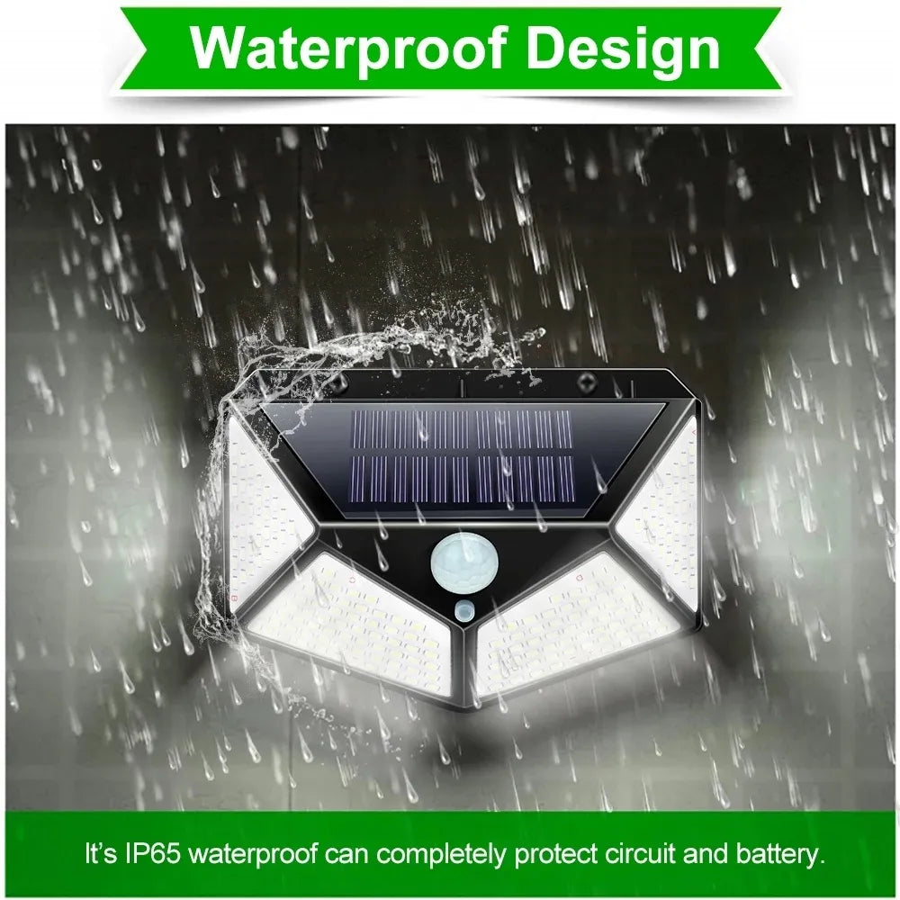 Solar Motion Sensor Outdoor Wall Lamp