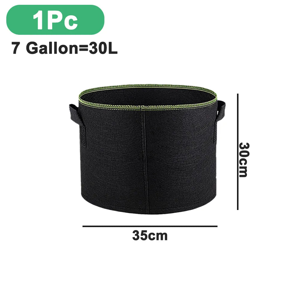 Breathable Fabric Grow Pots with Handles