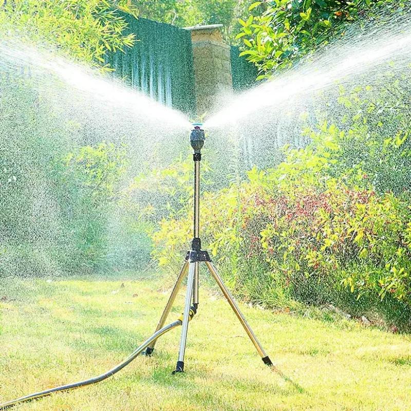 Tripod Lawn Sprinkler with 360° Rotation
