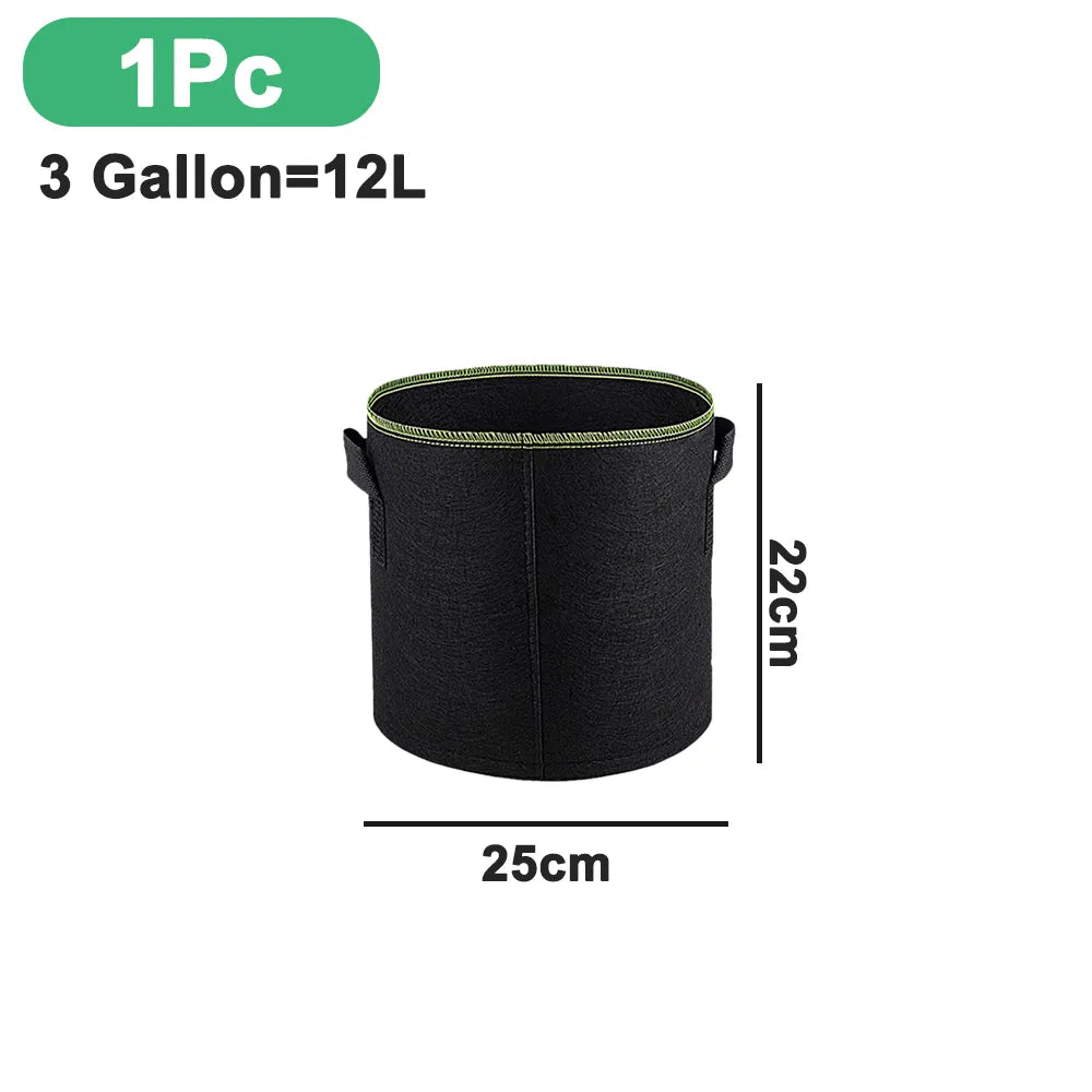 Breathable Fabric Grow Pots with Handles