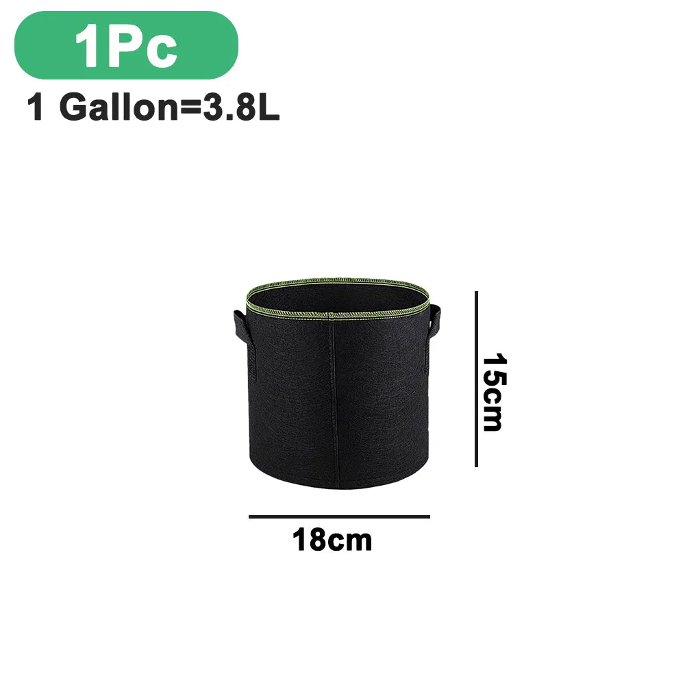 Breathable Fabric Grow Pots with Handles