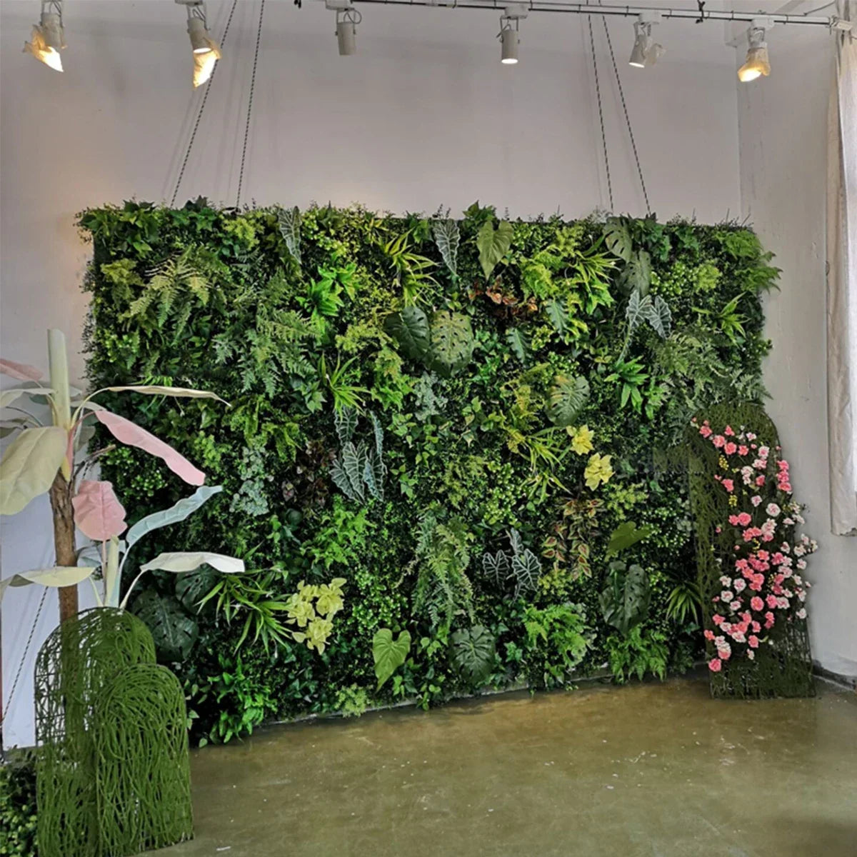 Faux Greenery Garden Wall Panel