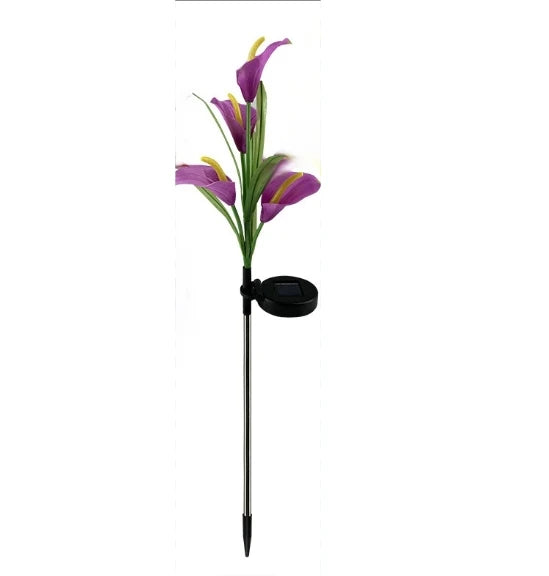 Solar Lily Flower Garden Stake Lights