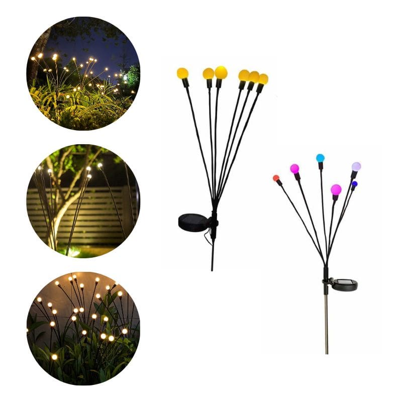 Solar Firefly Pathway Lights (Warm Glow)