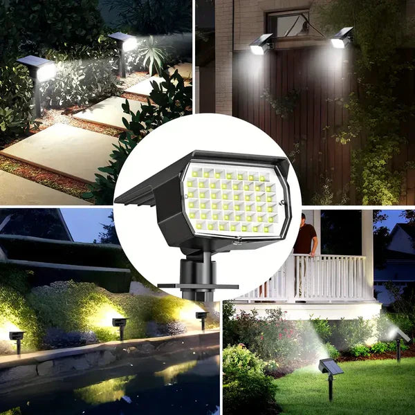 Solar LED Garden Spotlights (Waterproof)