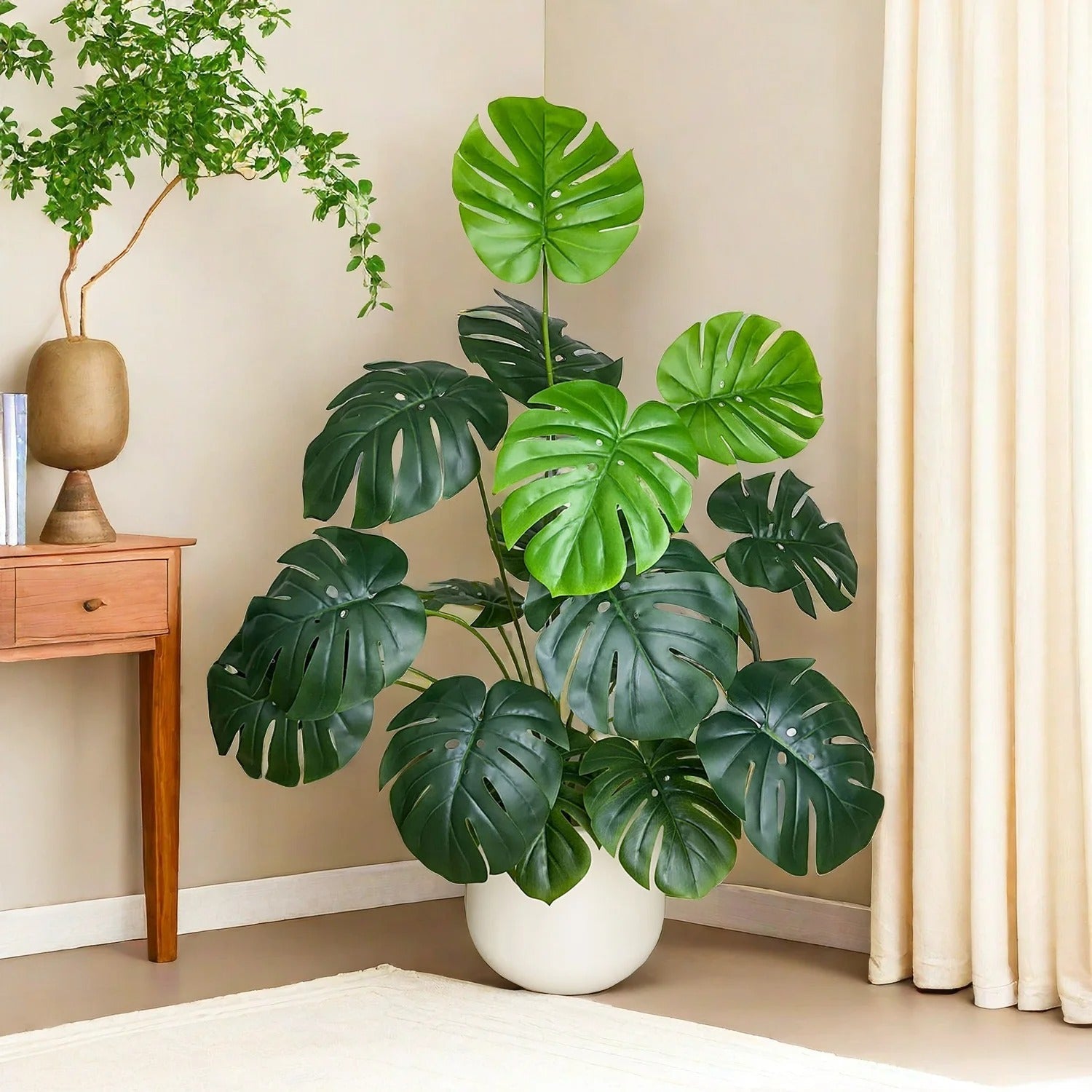 Faux Monstera Deliciosa Plant
