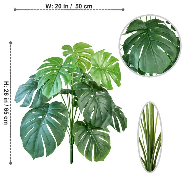Faux Monstera Deliciosa Plant