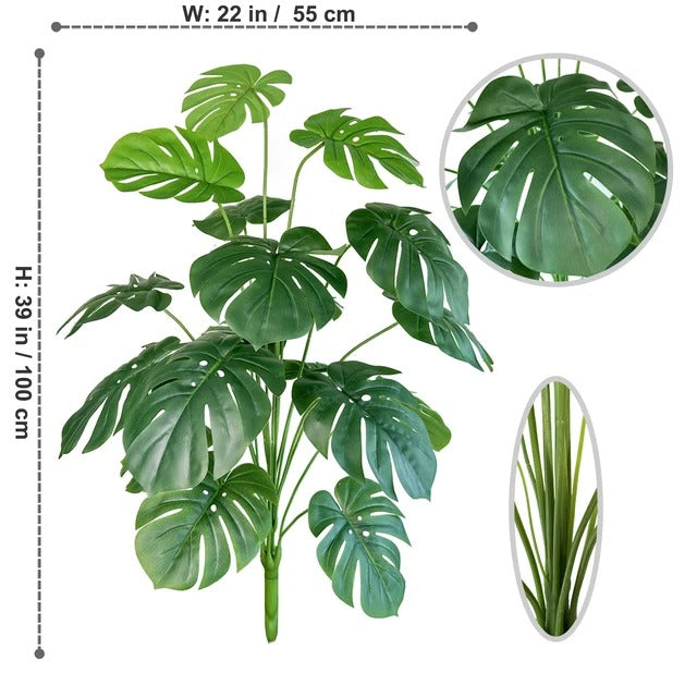 Faux Monstera Deliciosa Plant