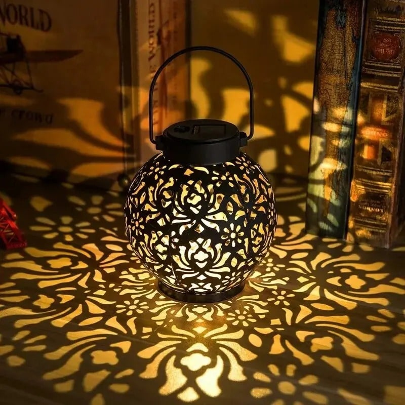 Vintage Solar Hanging Lantern (Outdoor)