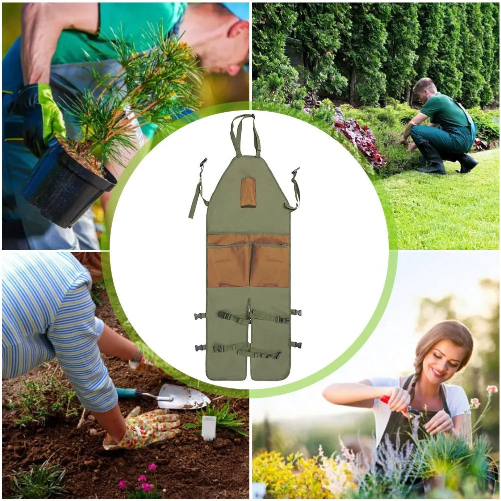 Full-Body Garden Work Apron with Pockets