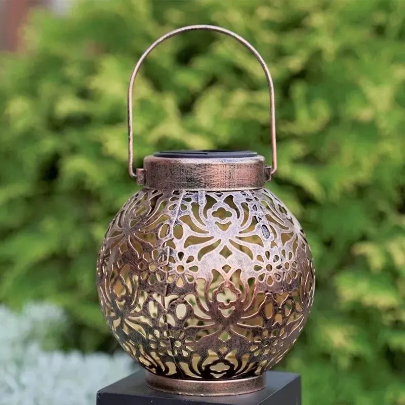 Vintage Solar Hanging Lantern (Outdoor)
