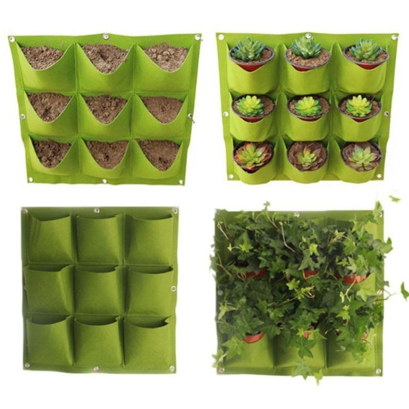 Wall-Mounted Vertical Garden Grow Pockets